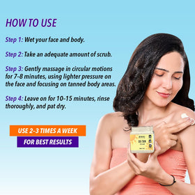 DR.RASHEL De-Tan Scrub in daily routine for oil control