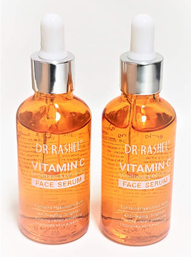 DR.RASHEL Vitamin C serum pack of 2 highlighting value and daily use.