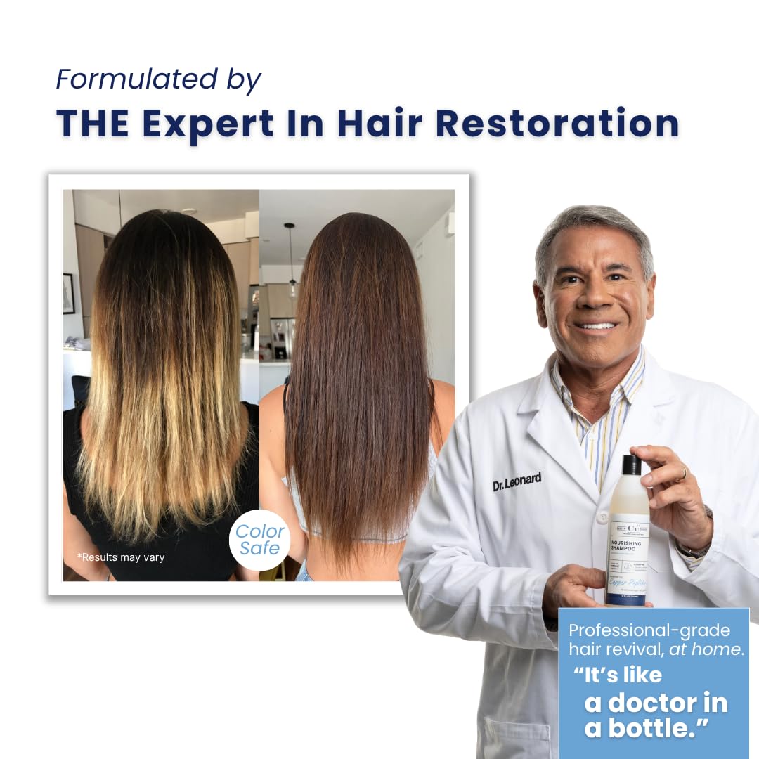 Dr. Robert Leonard approved packaging reflects expert guidance for hair health.