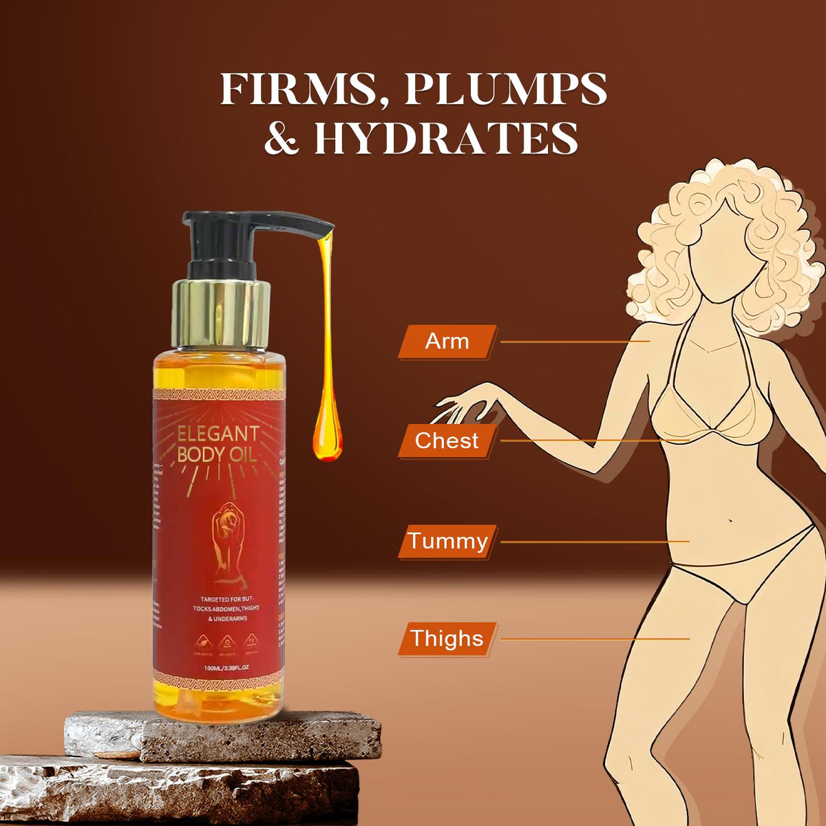 Dr.RZdfa natural ingredients close-up with seven cold-pressed oils.