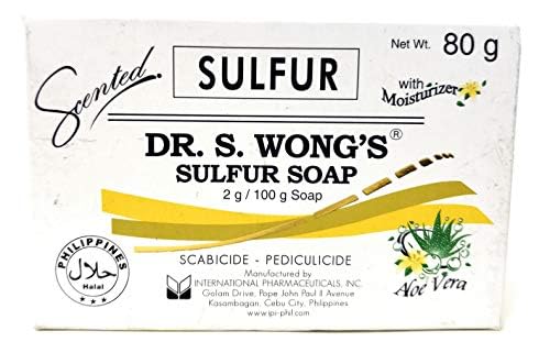 Dr. S. Wong Sulfur Soap 3-pack bars delivering a rich lather for gentle cleansing