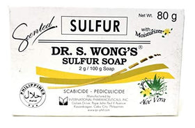 Dr. S. Wong Sulfur Soap 3-pack bars delivering a rich lather for gentle cleansing