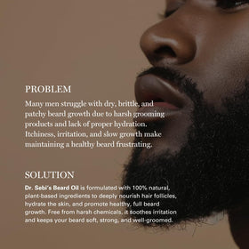 Dr. Sebi's Beard Oil dropper aids easy daily application