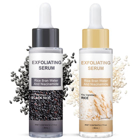DR.Seya Peel Shot Glow Rice Ampoule Duo packaging, sleek duo for exfoliation and hydration.