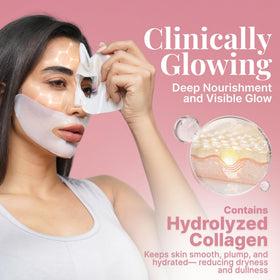 Dr. Sheen Bio Collagen mask with niacinamide highlights anti-aging benefits