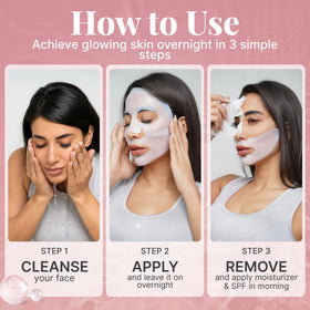 Wearing the Dr. Sheen mask overnight with no rinse required