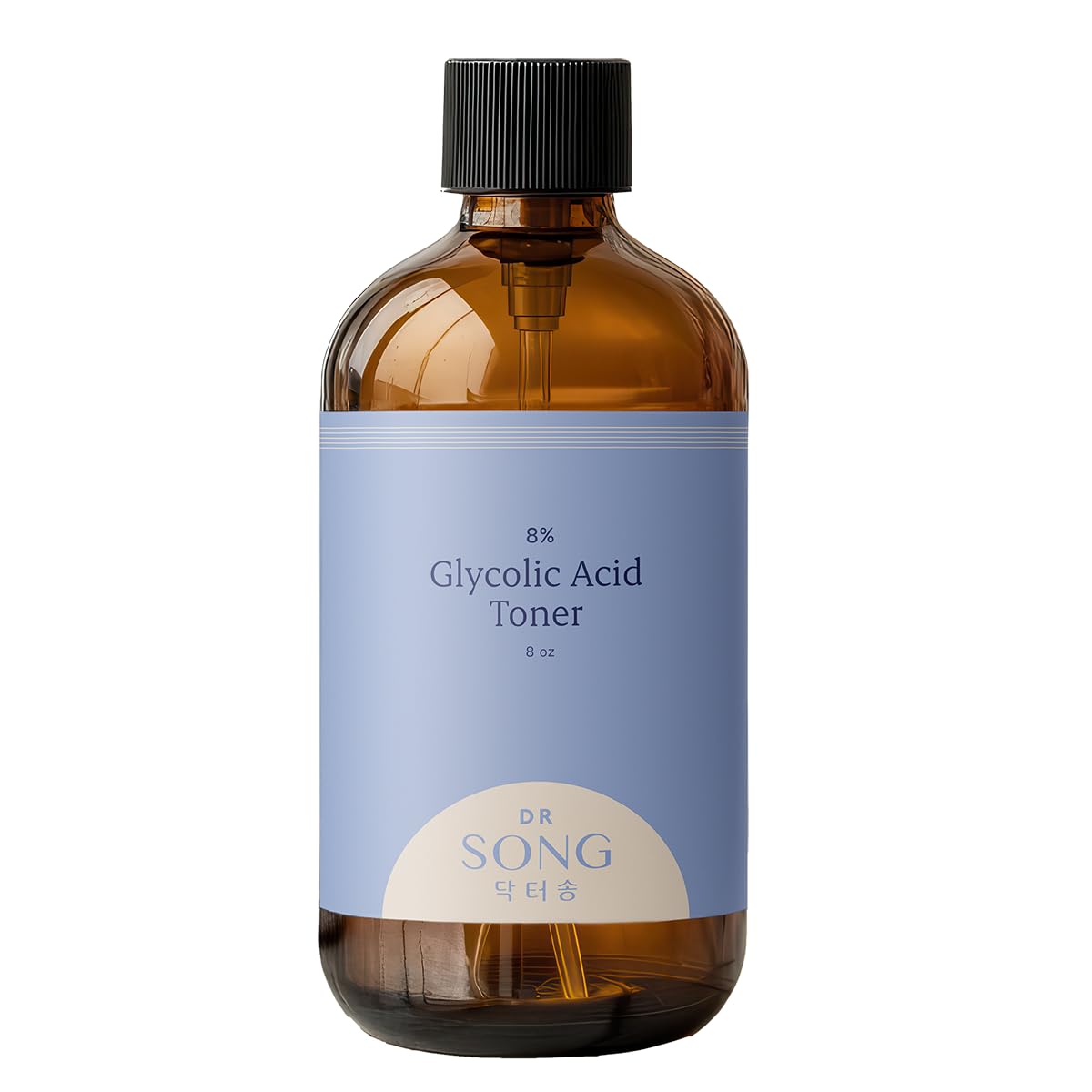 Dr Song Glycolic 8% Toner bottle pour for gentle exfoliation and smoother skin
