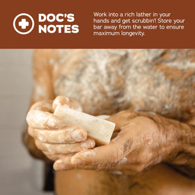 Dr. Squatch coconut oil and shea butter ingredients for skin comfort