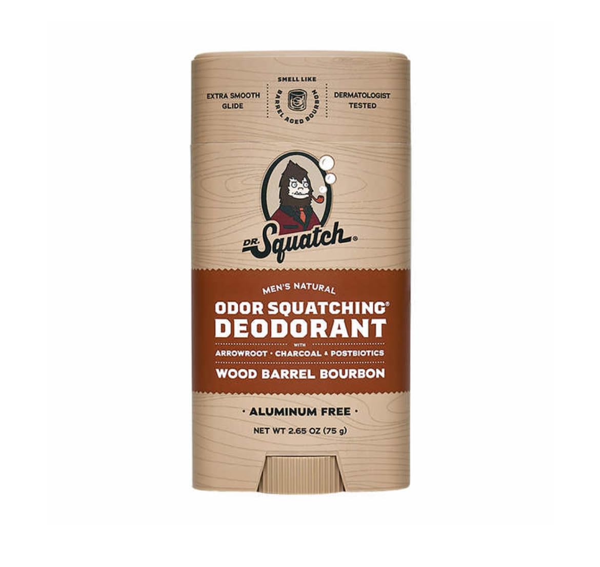 Dr. Squatch deodorant moisturizers with jojoba and shea for skin comfort.