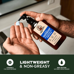 Dr. Squatch Fresh Falls lotion bottle with refreshing scent and quick absorption