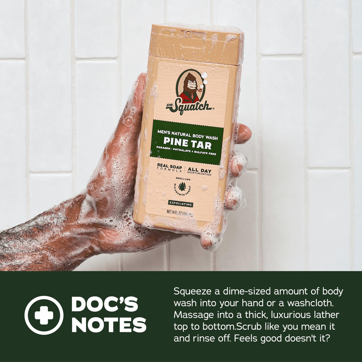 Dr. Squatch Odor-Squatching Deodorant Two-Pack for reliable protection
