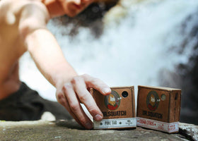Dr. Squatch Pine Tar Soap handmade in the USA with care.