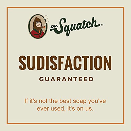 Dr. Squatch Pine Tar Soap ingredients feature pine tar, coconut and olive oils for skin.