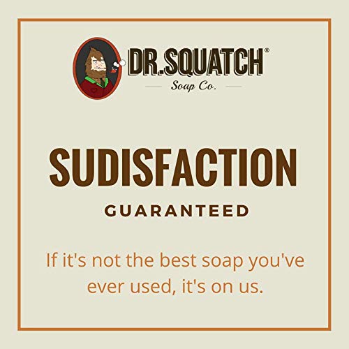 Dr. Squatch Pine Tar Soap woodsy scent and rich lather ideal for showers.