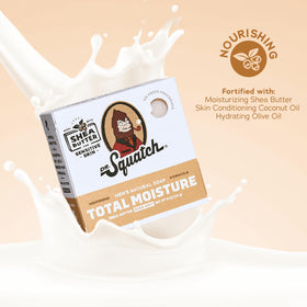 Dr. Squatch Total Moisture close up texture with creamy lather