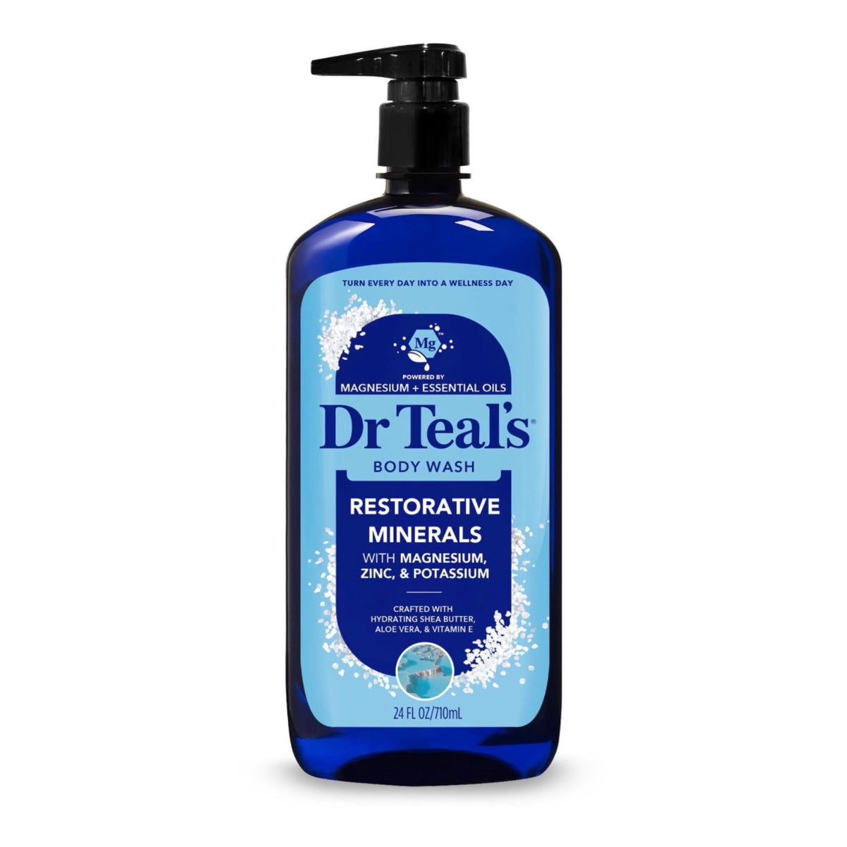 Dr Teal's vegan cruelty-free bottle formula—parabens and phthalates free for daily use