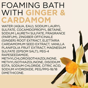 Close-up of relaxed hands in warm water using Dr Teal's soak.
