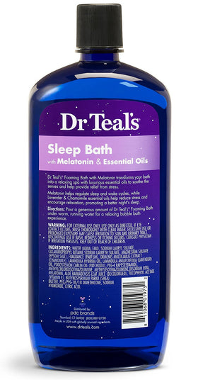 Dr Teal's Epsom salts formula helps revitalize tired muscles.