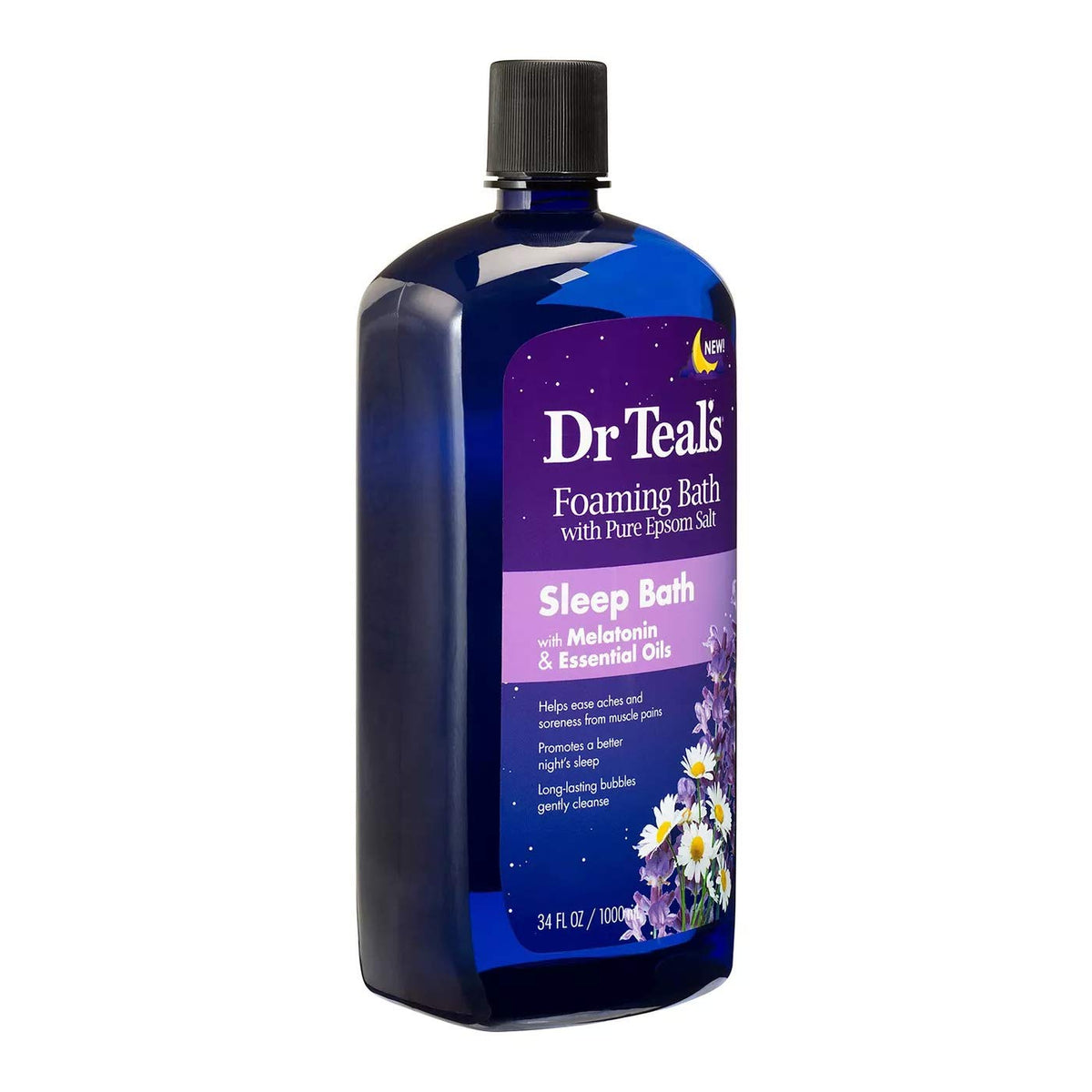 Dr Teal's Epsom salts help soothe tired muscles during soak