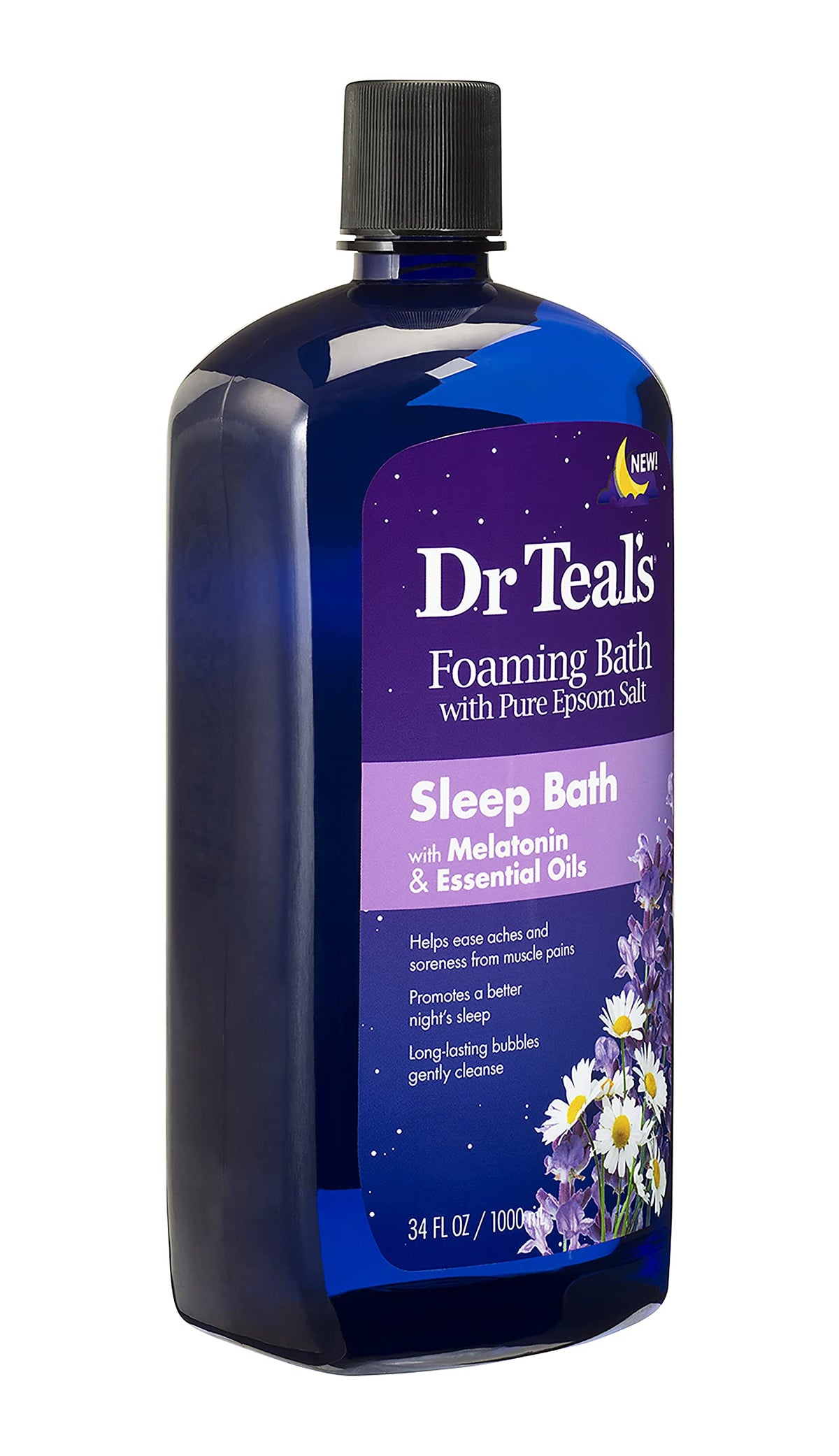 Dr Teal's Foaming Bath with luxurious soft lather for spa-like baths.