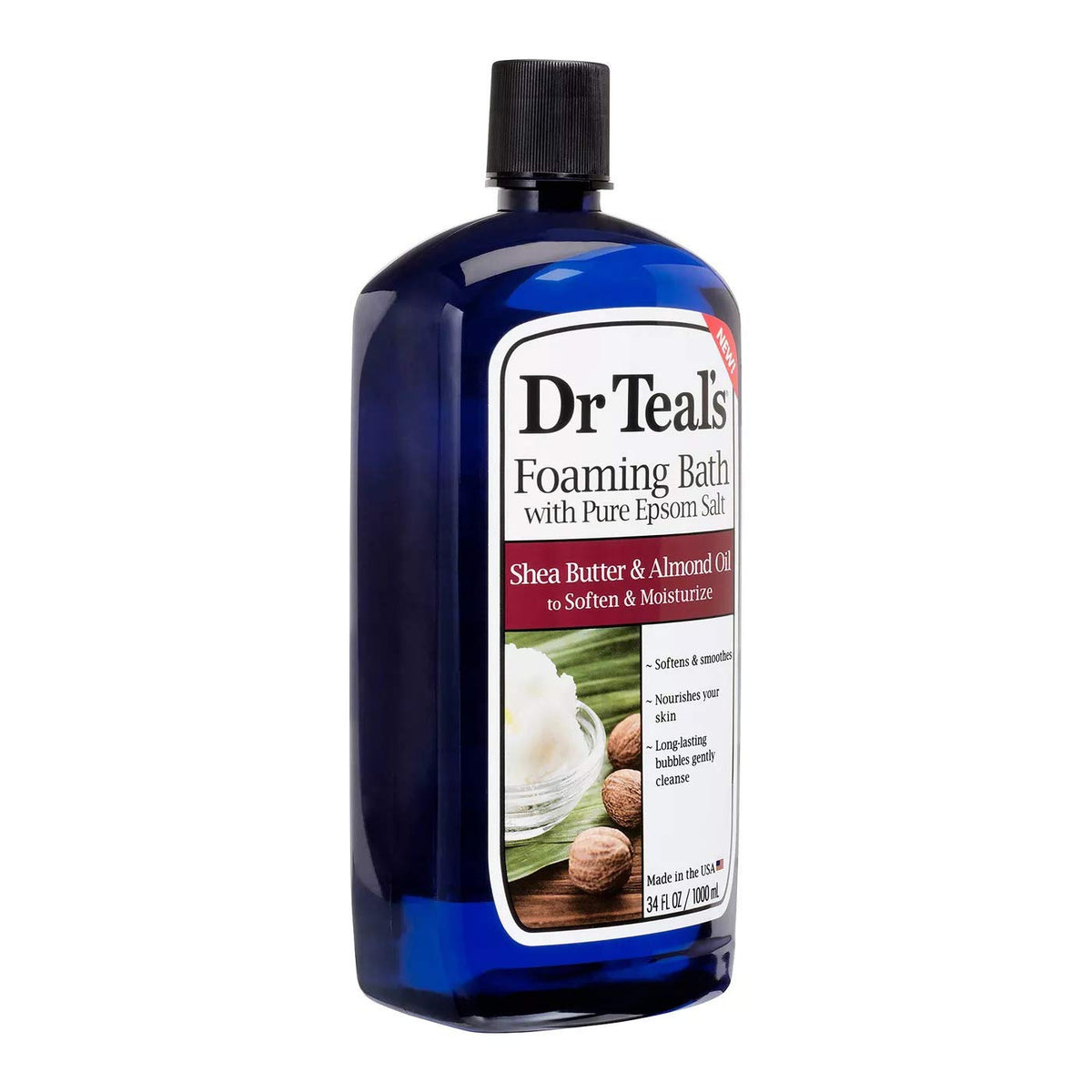 Dr Teal's Melatonin Sleep Bath bottle supports a calming routine