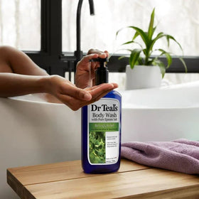 Dr Teal's bottle pour spout for easy bath ritual