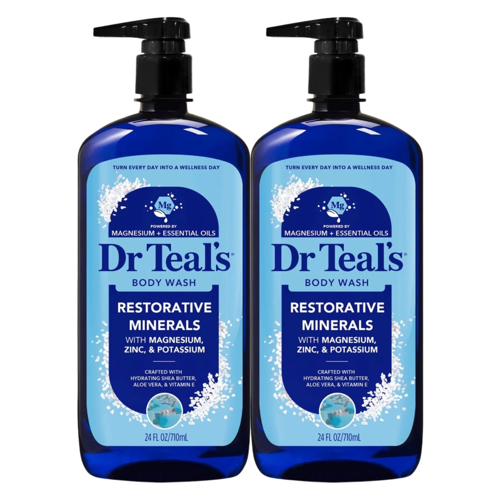 Dr Teal's Restorative Minerals bottle pump for refreshing cleansing