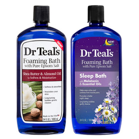 Dr Teal's Shea Butter foaming bath bottle for softer hydrated skin