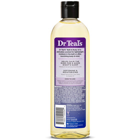 Dr Teal's Sleep Bath Oil applied to damp skin for lightweight moisture