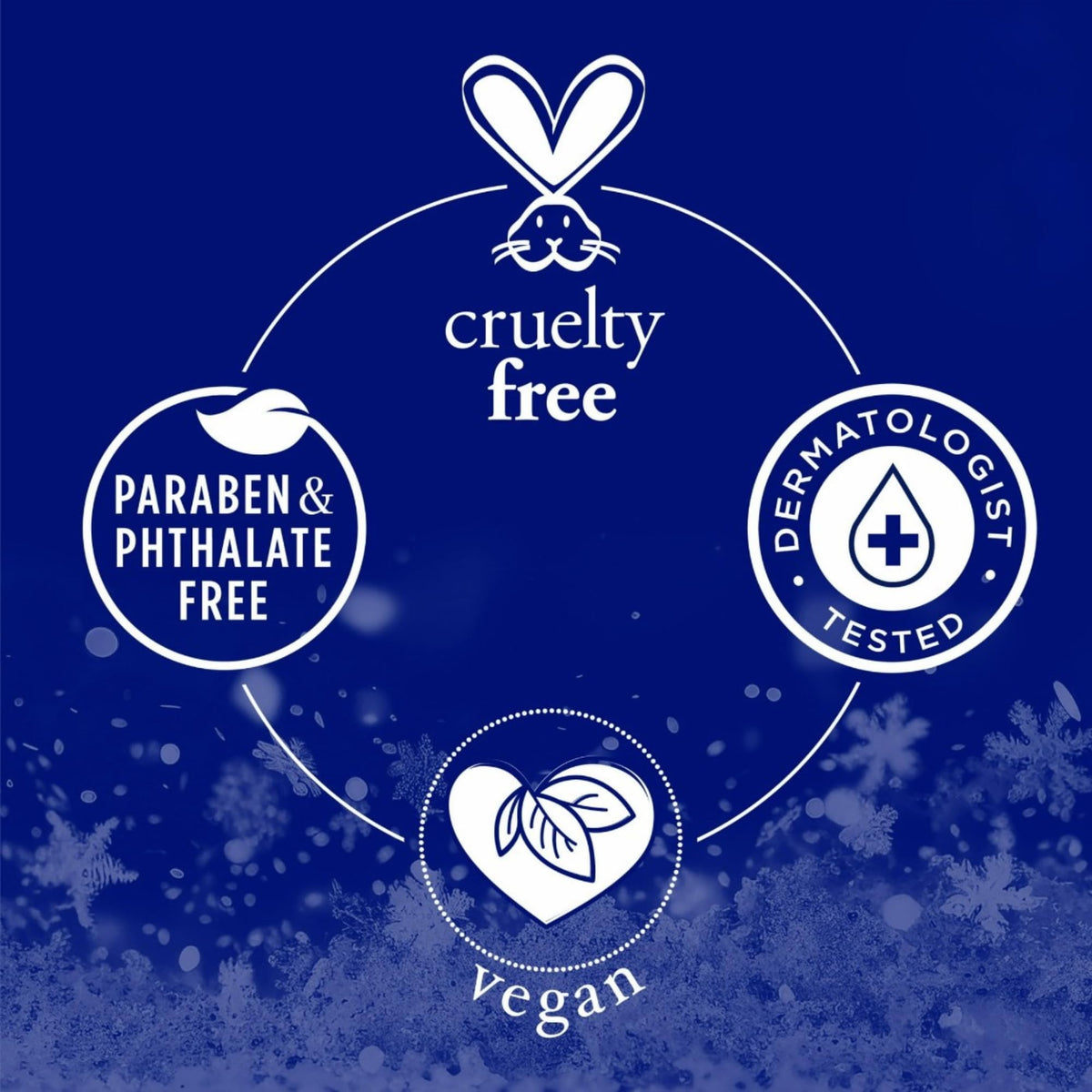 Dr Teal's Snowy Night foaming bath 34 oz for a luxurious tub experience.