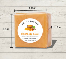 Dr. Turmeric skin care routine for face and body.