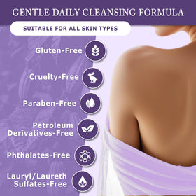 Smooth liquid soap texture close-up supporting full-strength cleansing with minimal waste.