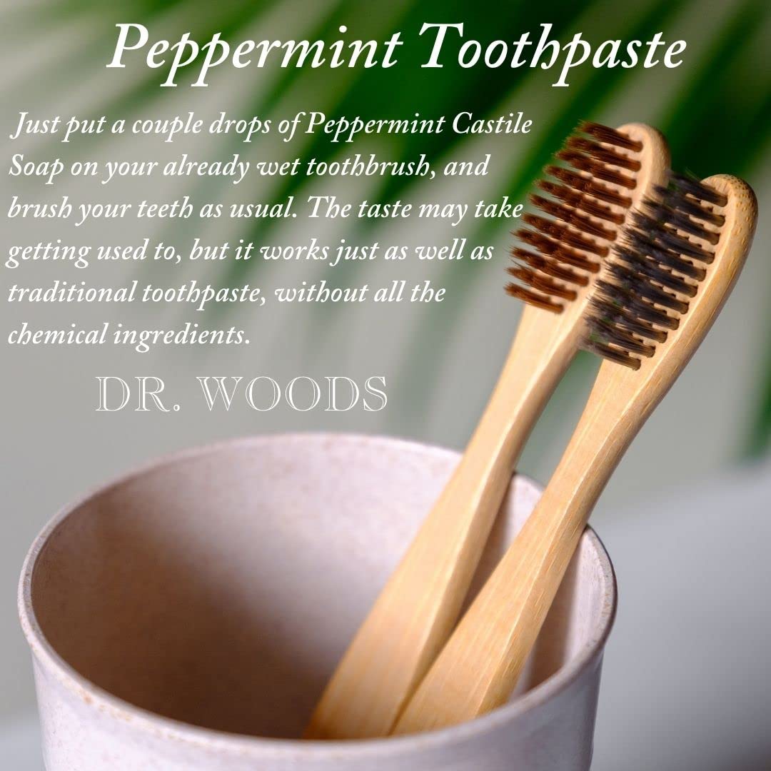 Dr. Woods Peppermint Castile Soap body and hands wash for daily refreshment.