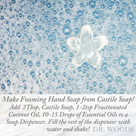 Dr. Woods Peppermint Castile Soap pack of 3 ready for home use.