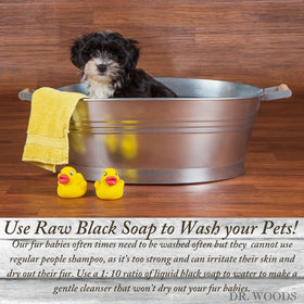 Packaging of Dr. Woods Black Soap 32 oz bottle for home use.