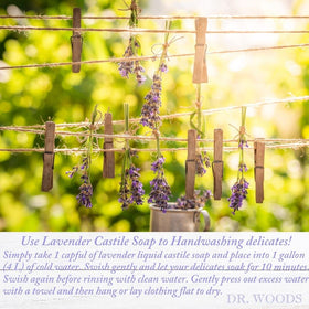 Two-pack Dr. Woods Lavender Castile Soap for daily cleansing.