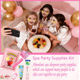 Dragonfy organza gift bags spa party kit adds a premium touch.