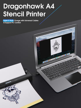 Dragonhawk A4 thermal printer beginner-friendly design with clear guidance.
