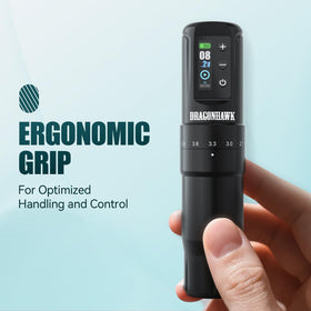 Dragonhawk Atom2 Pro smart screen enhances visibility during setup and adjustments.