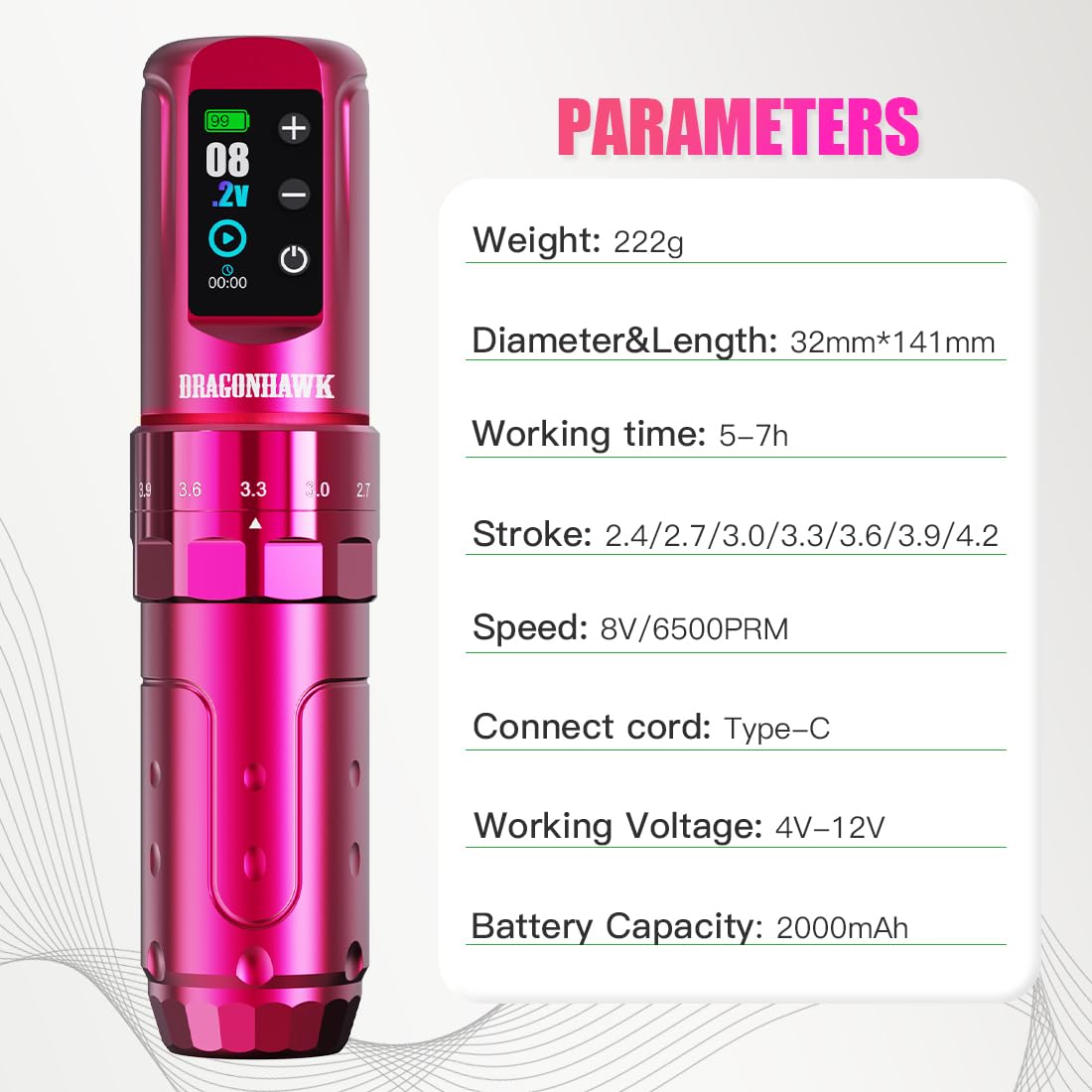 Dragonhawk L3 features Mcore motor delivering steady power for precise lines.