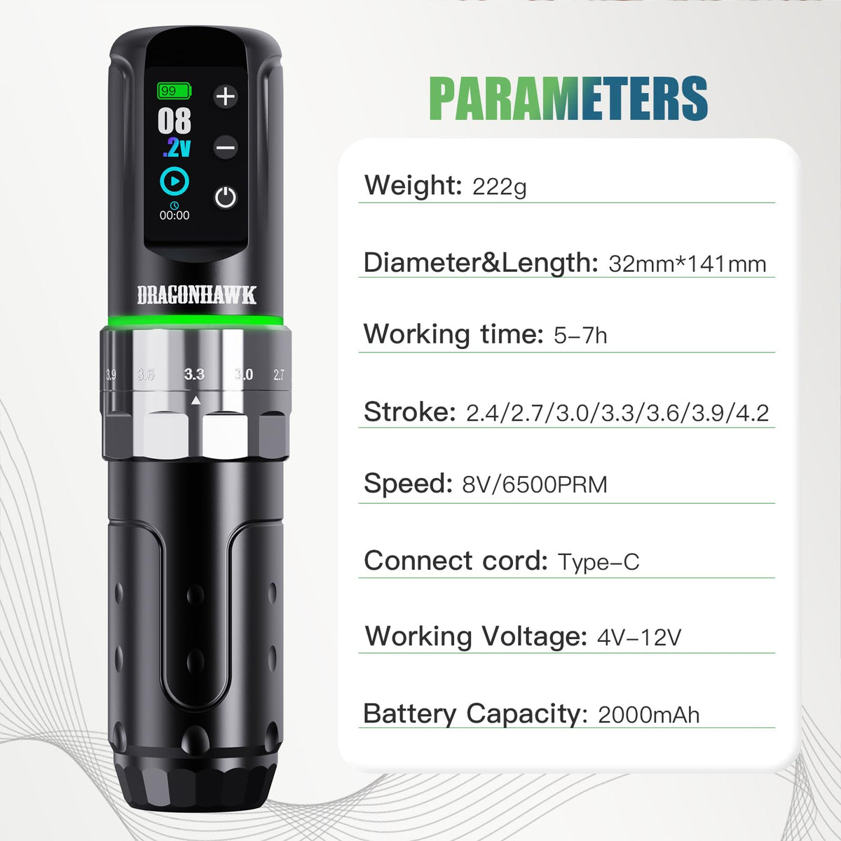 Dragonhawk L3 smart screen enhances visibility during setup.