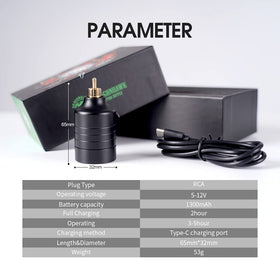 Dragonhawk battery with LED display monitors power in real time.