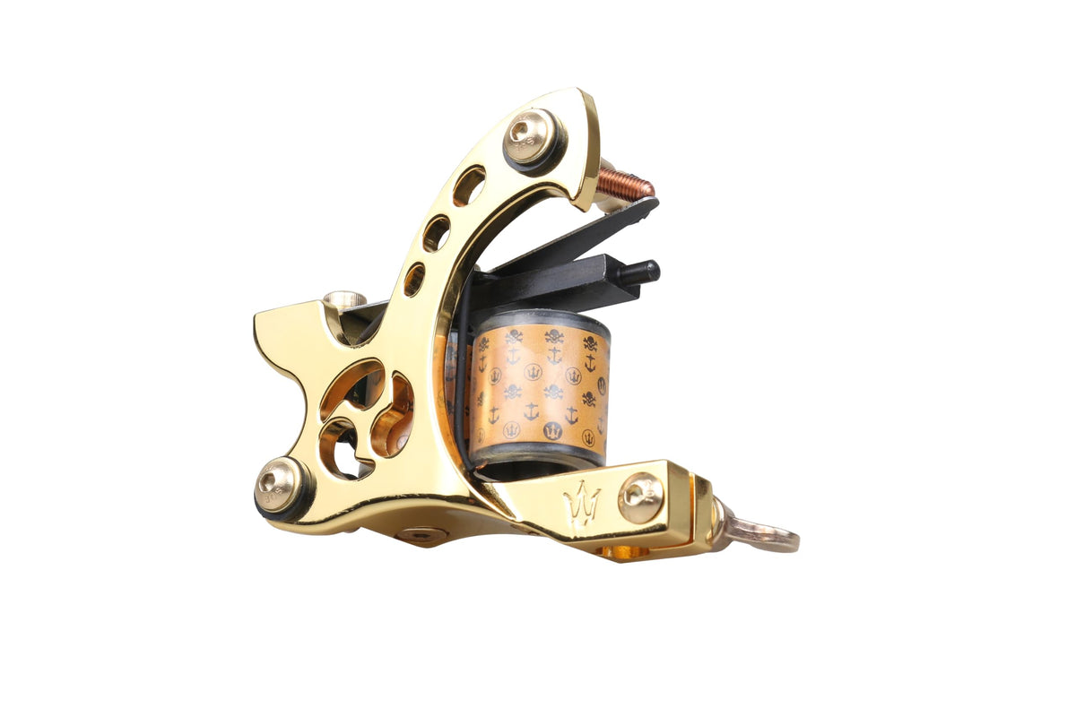 Dragonhawk pro coils tattoo machines shown for long sessions