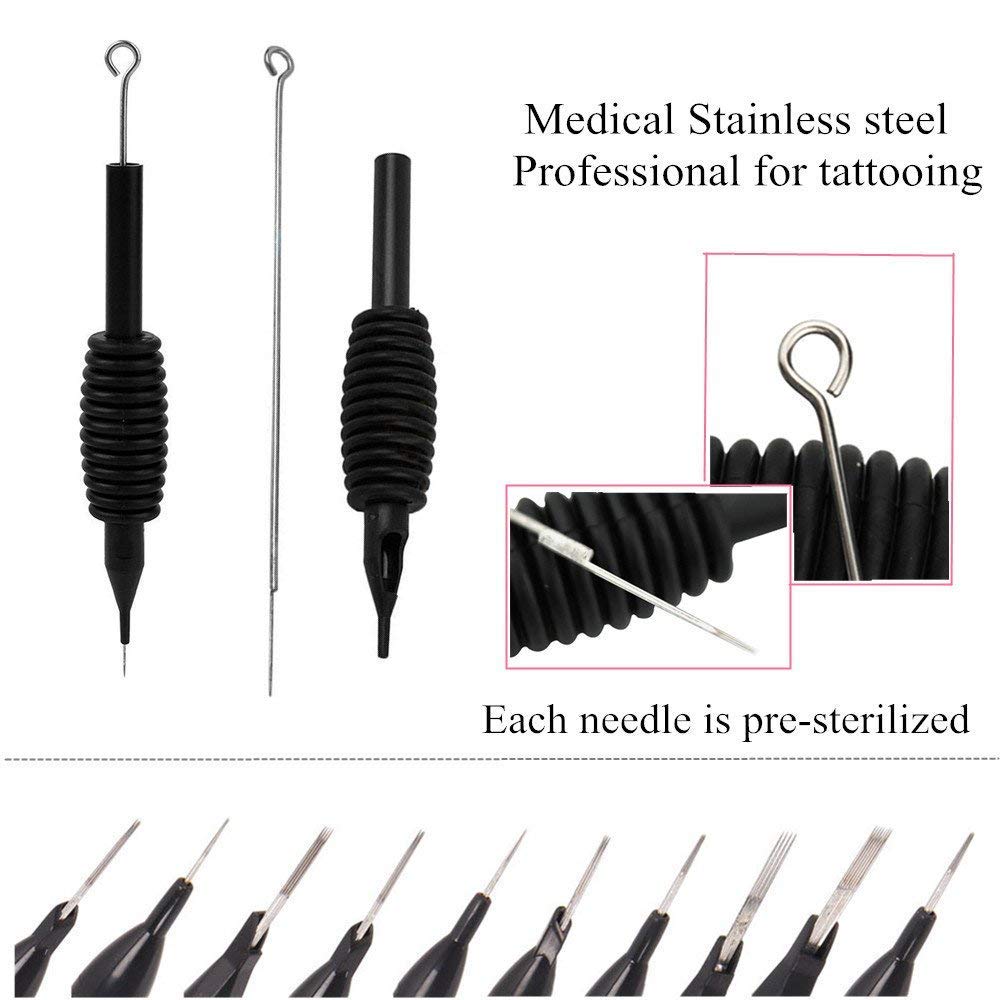 Dragonhawk various needle sizes like RL, RS, and M1 for lines and shading tasks.