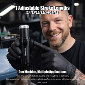 Dragonhawk wireless tattoo gun kit 20 ink cups for clean pigment handling.