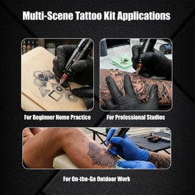 Dragonhawk wireless tattoo gun kit Type-C charger for quick recharges.