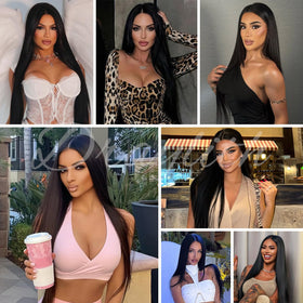 Draylith natural color straight wig suited for versatile looks