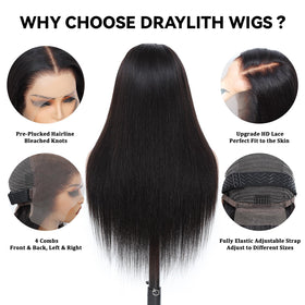 Draylith glueless cap with adjustable band for secure fit