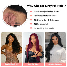 Draylith pre plucked baby hair hairline for natural appearance