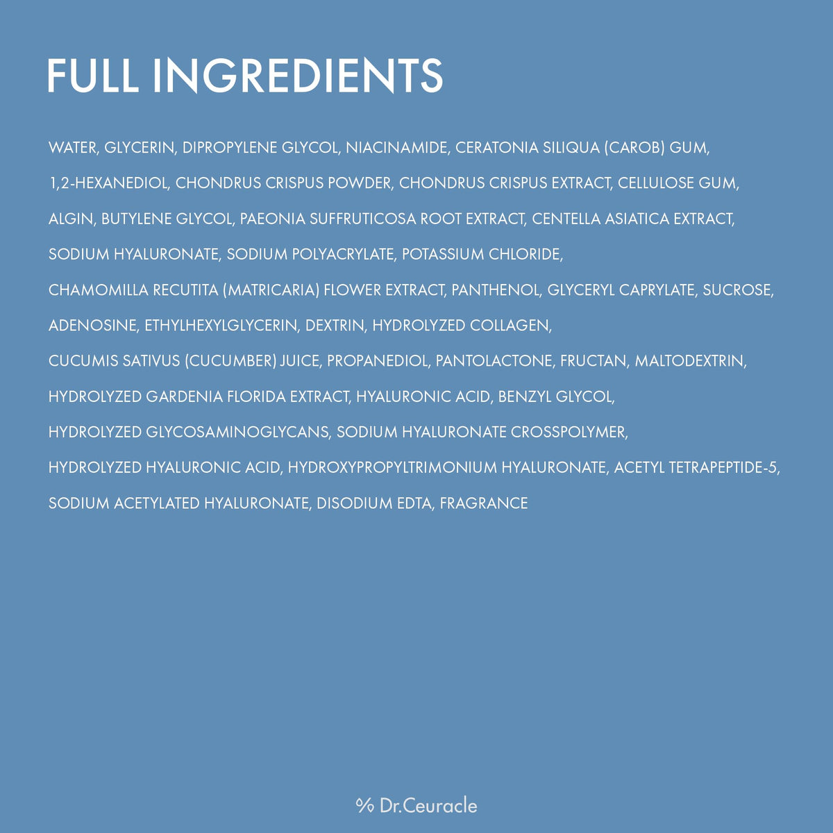 Dr.Ceuracle Hyal Reyouth ingredient visual highlighting the six-hyal complex
